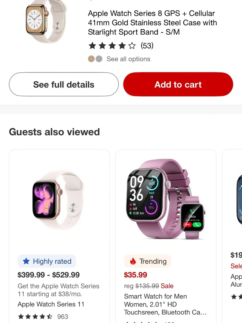 Gold and Silver Smartwatch with Two-Tone Kendra Scott Band